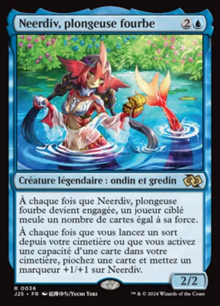 Neerdiv, plongeuse fourbe, carte Magic J25 36 — extension Foundations Jumpstart