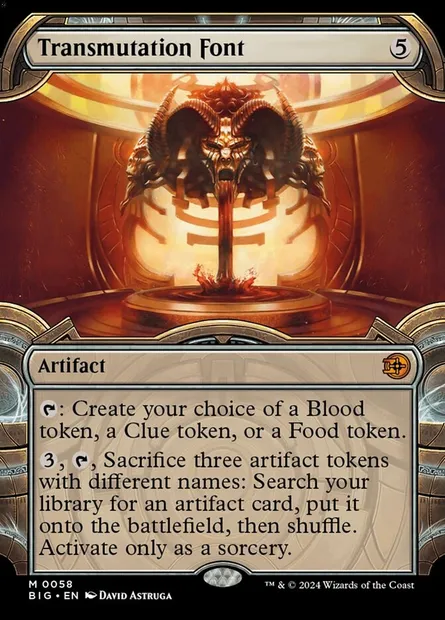 Transmutation Font, Magic card BIG 58 — The Big Score set