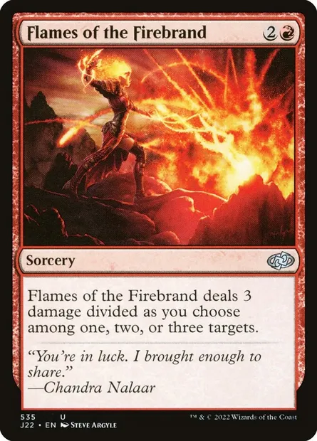 Flames of the Firebrand, Magic card J22 535 — Jumpstart 2022 set
