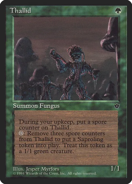 Thallid, Magic card FEM 74b — Fallen Empires set