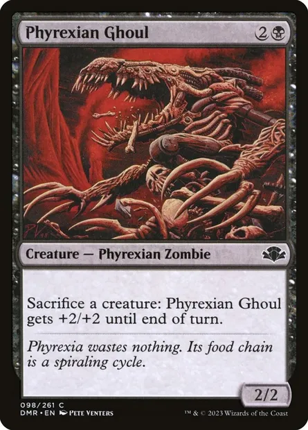 Phyrexian Ghoul, Magic card DMR 98 — Dominaria Remastered set