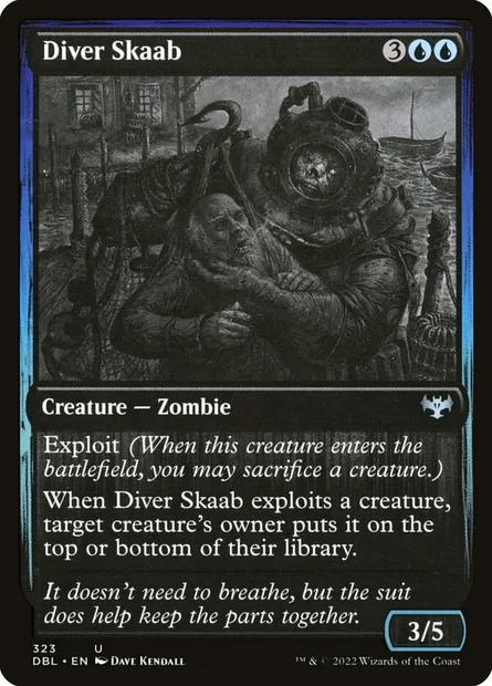 Skaab plongeur, carte Magic DBL 323 — extension Innistrad : Double Programme