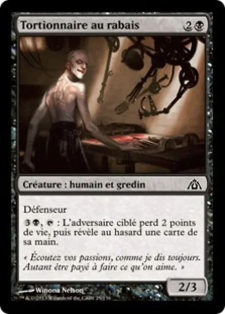 Tortionnaire au rabais, carte Magic DGM 25 — extension Le labyrinthe du dragon