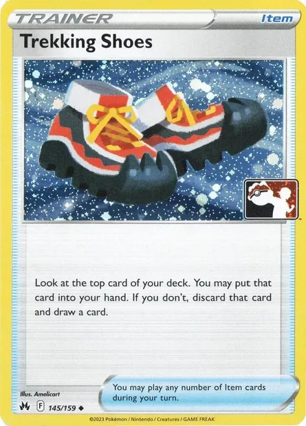 Chaussures de Randonnée, carte Pokémon PPS 145-7 — extension Play! Pokémon Prize Pack Series
