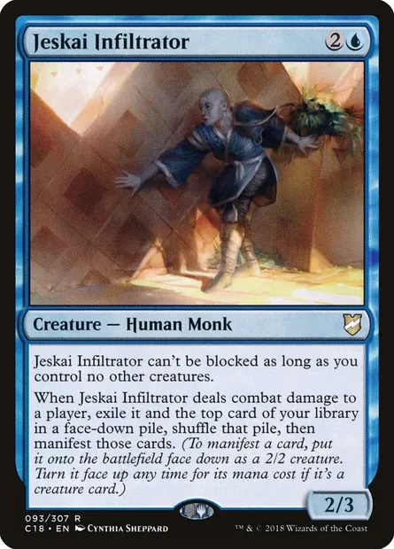 Jeskai Infiltrator, Magic card C18 93 — Commander 2018 set