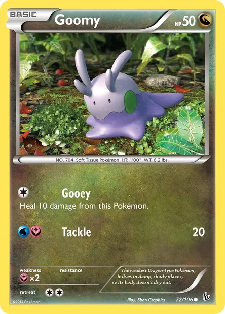 Goomy, Pokémon card FLF 72 — Flashfire set
