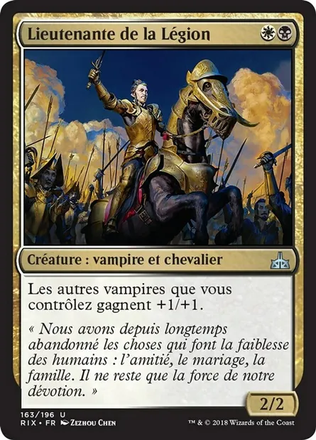 Lieutenante de la Légion, carte Magic RIX 163 — extension Les combattants d'Ixalan