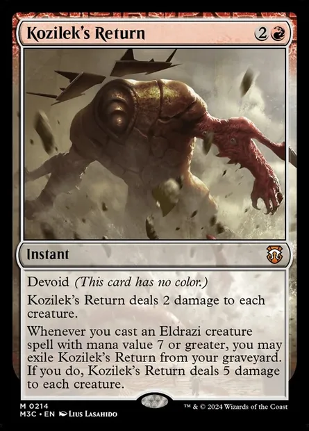 Kozilek's Return, Magic card M3C 214 — Modern Horizons 3 Commander set