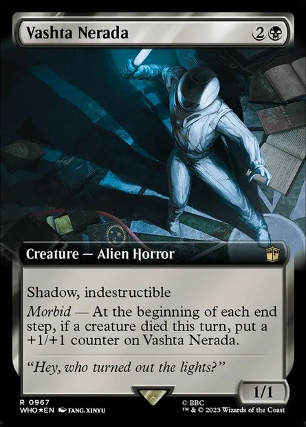 Vashta Nerada, carte Magic WHO 967 — extension Doctor Who