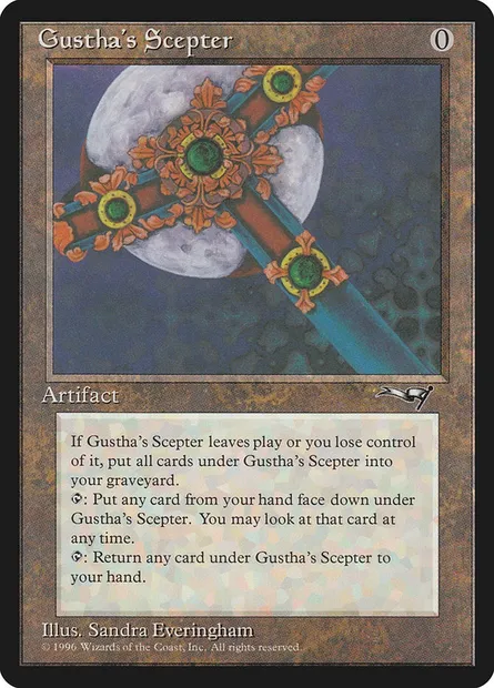 Gustha's Scepter, Magic card ALL 120 — Alliances set