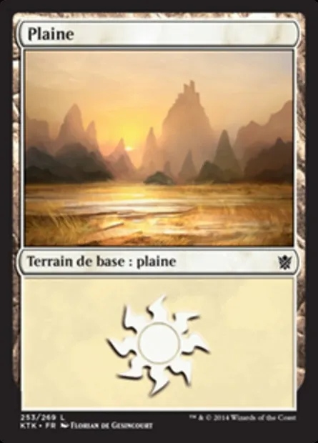 Plaine, carte Magic KTK 253 — extension Les Khans de Tarkir