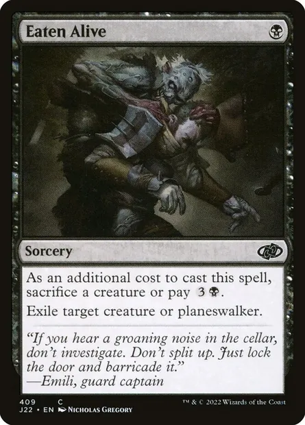 Eaten Alive, Magic card J22 409 — Jumpstart 2022 set