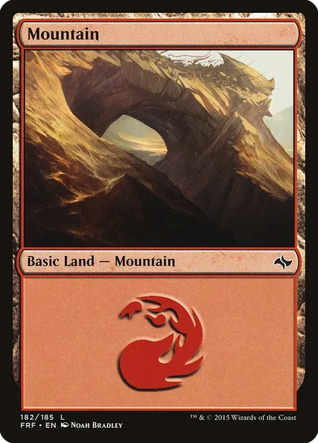 Mountain, Magic card FRF 182 — Fate Reforged set
