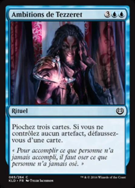 Ambitions de Tezzeret, carte Magic KLD 65 — extension Kaladesh