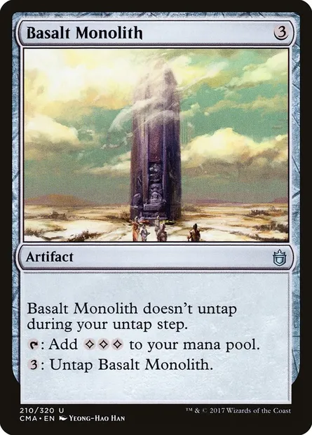 Basalt Monolith, Magic card CMA 210 — Commander Anthology set
