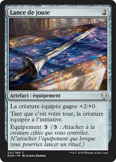 Lance de joute, carte Magic DOM 221 — extension Dominaria