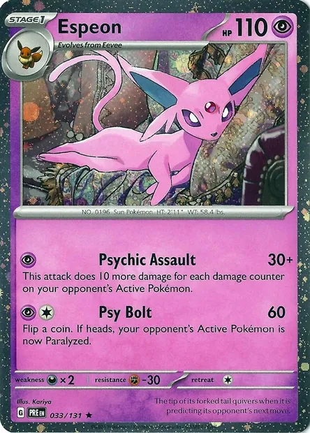 Mentali, carte Pokémon TDX 033-7 — extension Theme Deck & Blisters Exclusives