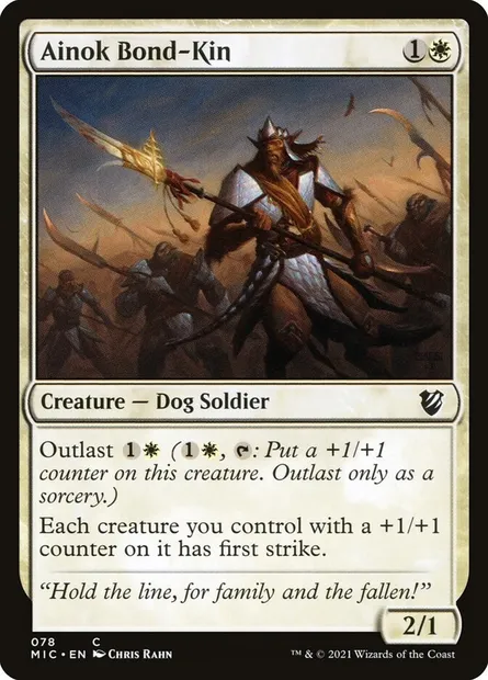 Ainok Bond-Kin, Magic card MIC 78 — Midnight Hunt Commander set