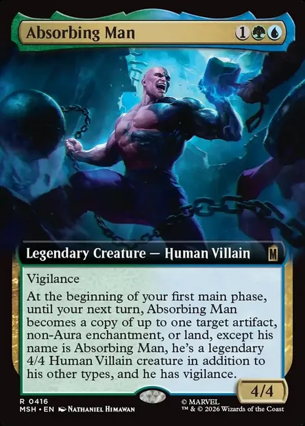 Absorbing Man, Magic card MSH 416 — Marvel Super Heroes set