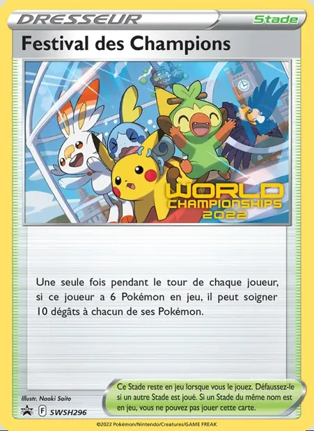 Festival des Champions, carte Pokémon SWSH 296 — extension Promo SWSH