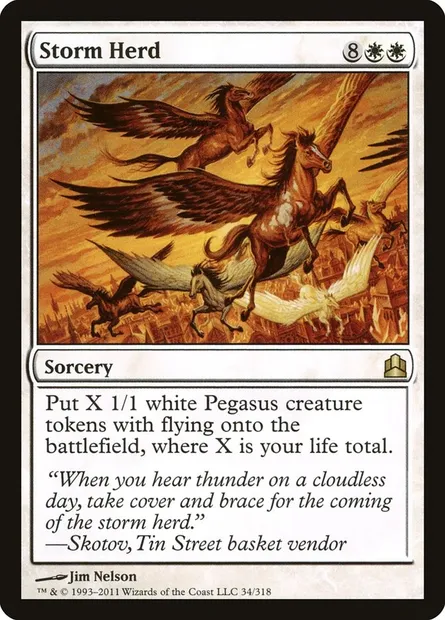 Storm Herd, Magic card CMD 34 — Commander 2011 set