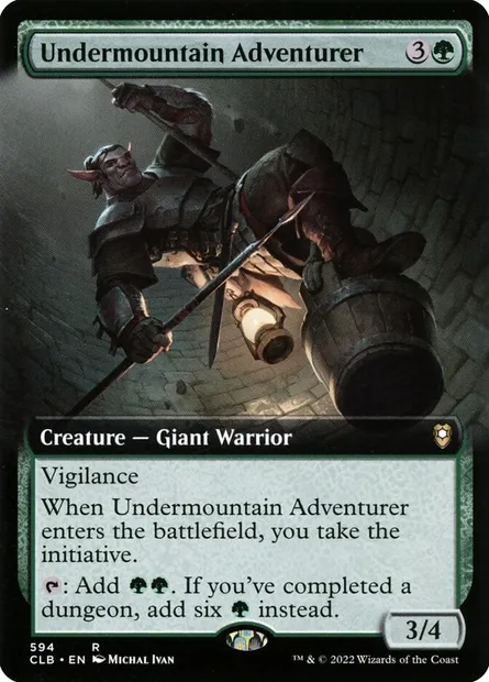 Undermountain Adventurer, Magic card CLB 594 — Commander Legends: Battle for Baldur's Gate set
