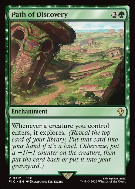 Path of Discovery, Magic card FIC 312 — Final Fantasy Commander set