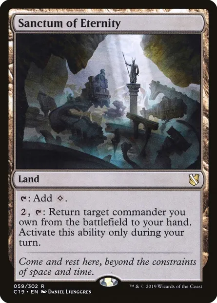 Sanctum of Eternity, Magic card C19 59 — Commander 2019 set