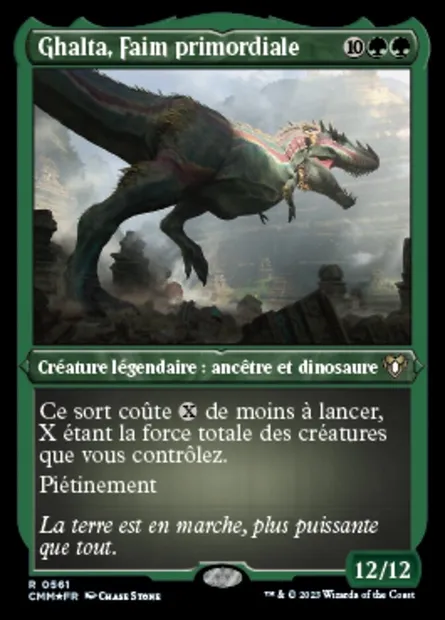 Ghalta, Faim primordiale, carte Magic CMM 561 — extension Commander Masters