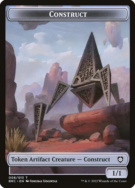 Construct, carte Magic TBRC 8 — extension The Brothers' War Commander Tokens