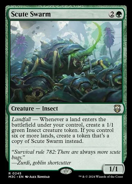 Scute Swarm, Magic card M3C 245 — Modern Horizons 3 Commander set