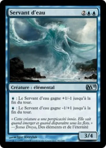 Servant d'eau, carte Magic M11 80 — extension Magic 2011