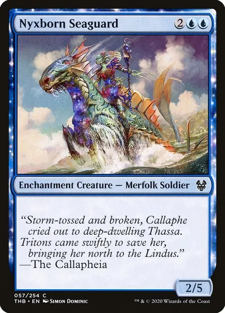 Nyxborn Seaguard, Magic card THB 57 — Theros Beyond Death set