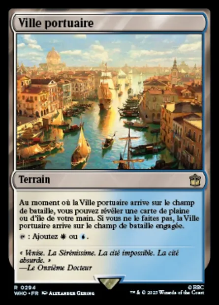 Ville portuaire, carte Magic WHO 294 — extension Doctor Who