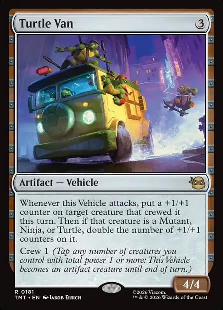 Turtle Van, Magic card TMT 181 — Teenage Mutant Ninja Turtles set
