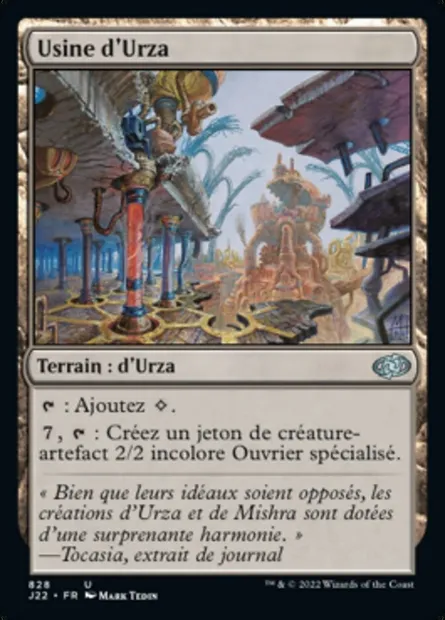 Usine d'Urza, carte Magic J22 828 — extension Jumpstart 2022