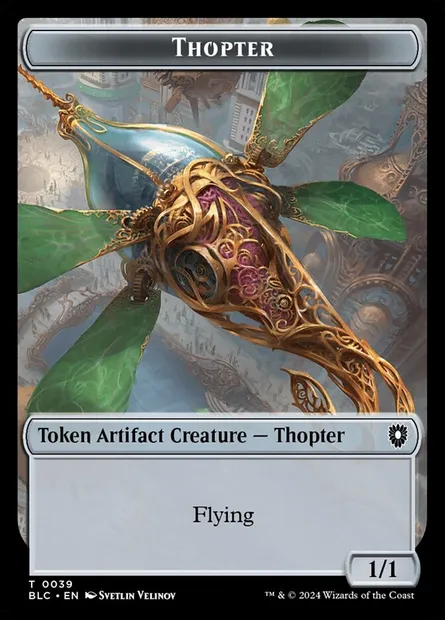 Thopter, Magic card TBLC 39 — Bloomburrow Commander Tokens set