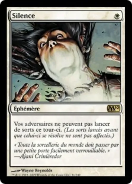 Silence, carte Magic M10 31 — extension Magic 2010