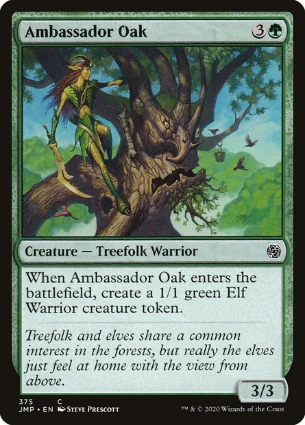 Ambassador Oak, Magic card JMP 375 — Jumpstart set