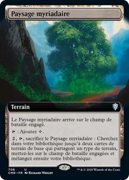 Paysage myriadaire, carte Magic CMR 706 — extension Commander Legends
