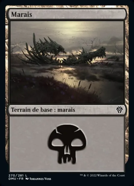 Marais, carte Magic DMU 270 — extension Dominaria Uni