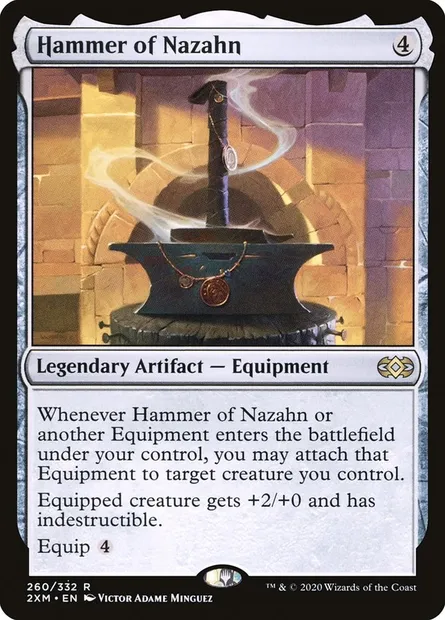 Hammer of Nazahn, Magic card 2XM 260 — Double Masters set