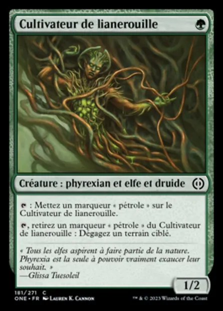 Cultivateur de lianerouille, carte Magic ONE 181 — extension Tous Phyrexians