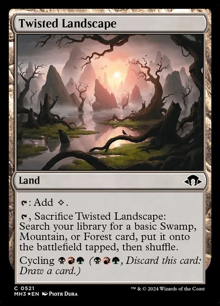 Twisted Landscape, Magic card MH3 521 — Modern Horizons 3 set