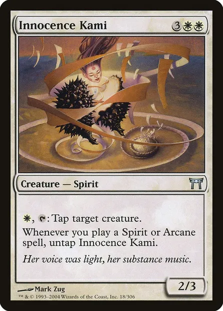 Innocence Kami, Magic card CHK 18 — Champions of Kamigawa set