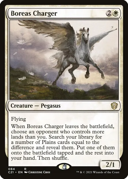 Boreas Charger, Magic card C21 84 — Commander 2021 set