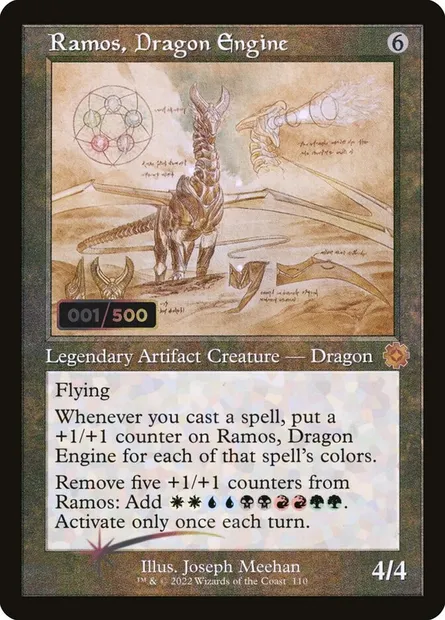 Ramos, Dragon Engine, Magic card BRR 110z — The Brothers' War Retro Artifacts set