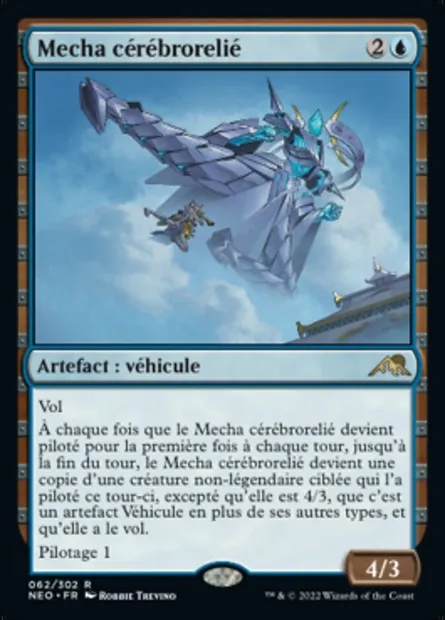 Mecha cérébrorelié, carte Magic NEO 62 — extension Kamigawa: La Dynastie Néon