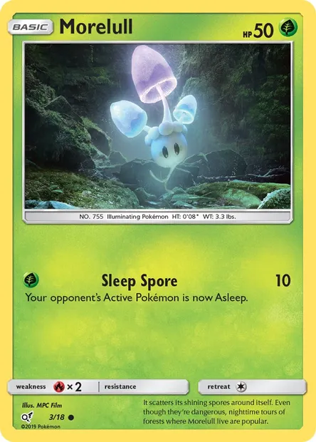 Morelull, Pokémon card DET 3 — Detective Pikachu set