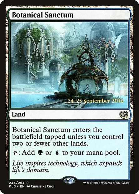 Botanical Sanctum, Magic card PKLD 244s — Kaladesh Promos set